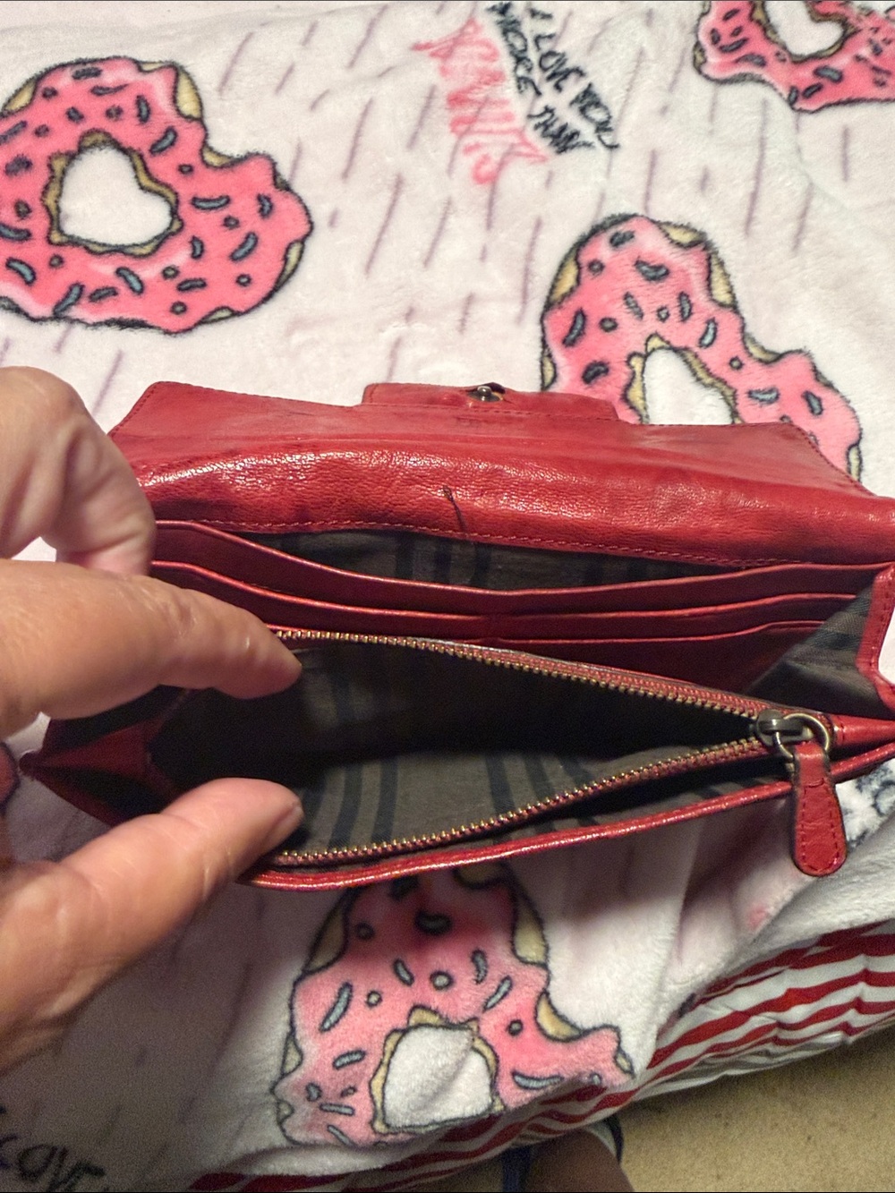 Frye Red Leather Wallet - Picture 7 of 9